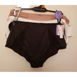 Women’s Intimate Carrie Amber Set of 3 Soft Comfy Brief Panties Size 2X NWT